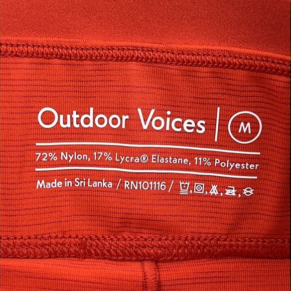 Outdoor Voices Women’s Leggings Orange Size Medium - Picture 4 of 10